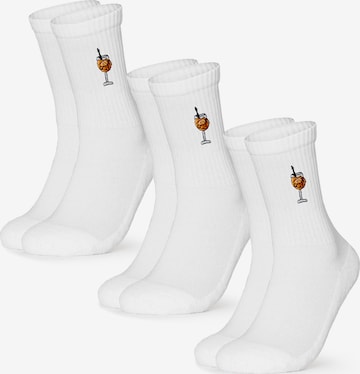 Occulto Socken 'Robin' in Weiß: predná strana