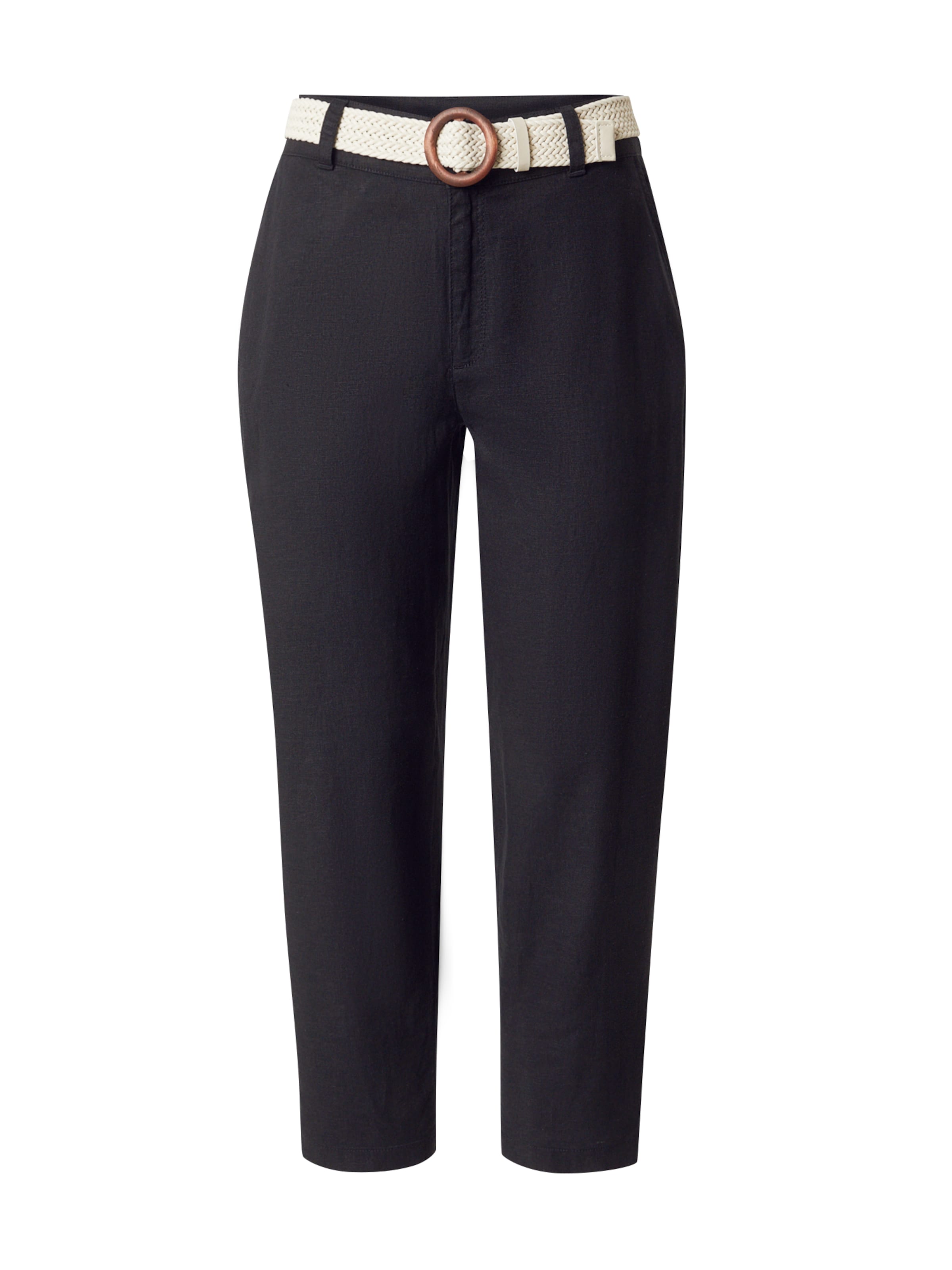 s.Oliver Loosefit Chinobyxa i svart: framsida