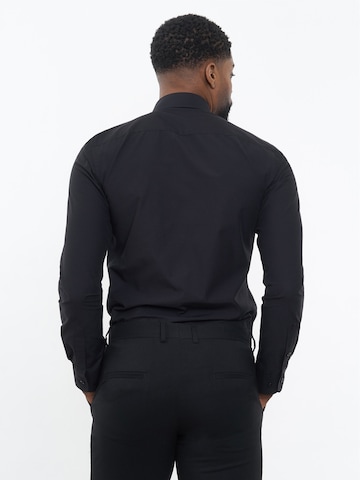 CARPASUS Slim Fit Hemd ' Shirt Classic ' in Schwarz