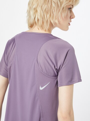 NIKE Sportshirt 'Race' in Lila