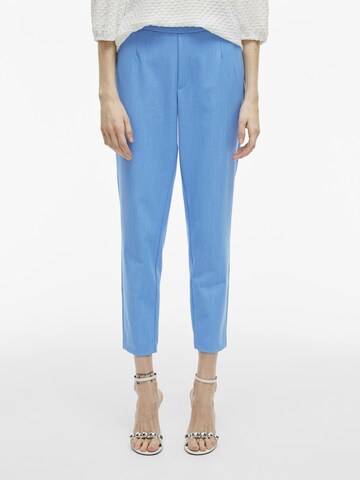 VILA Tapered Bandplooibroek 'VIVarone' in Blauw: voorkant