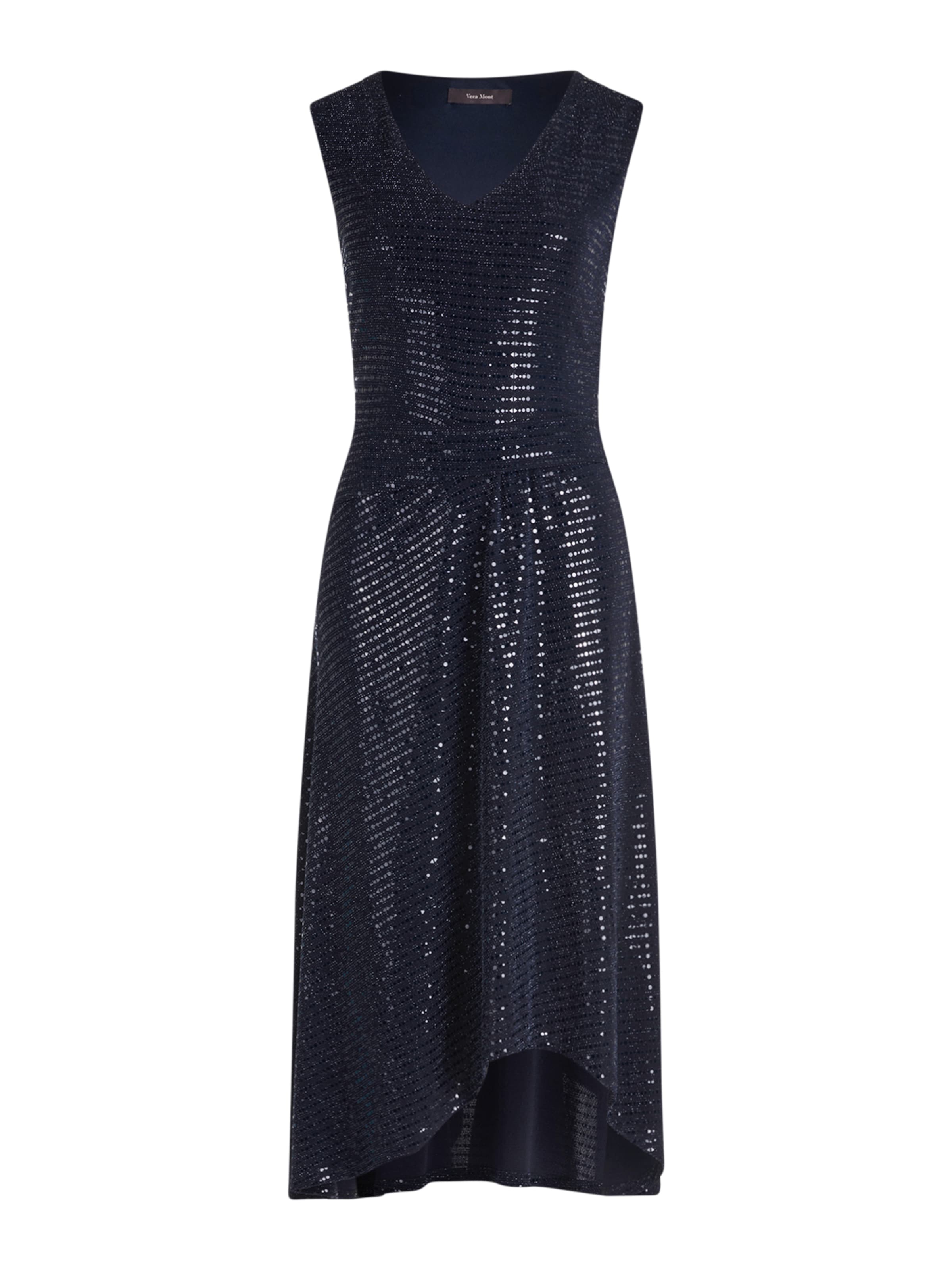 zils Vera Mont Kokteiļkleita: no priekšpuses