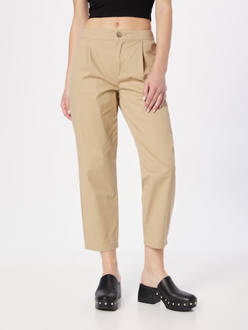 regular Pantaloni con pieghe di Dorothy Perkins in marrone: frontale