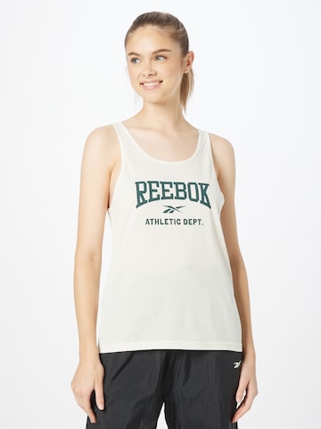 Reebok Sports Top 'Workout Ready' in White: front