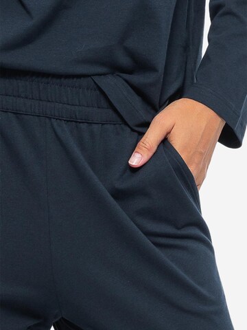 SCHIESSER Pajama 'Cotton' in Blue
