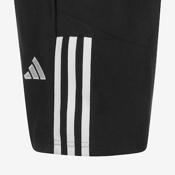 ADIDAS SPORTSWEAR Loose fit Workout Pants 'Tiro 23 Competition Downtime' in Black