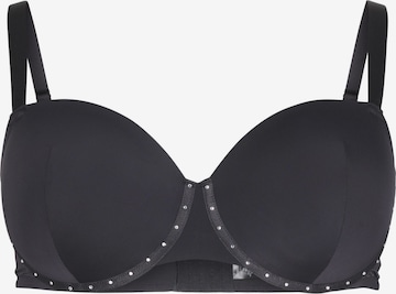 Sutien de tricou Sutien 'Ltammi' de la Devoted by Zizzi pe negru: față