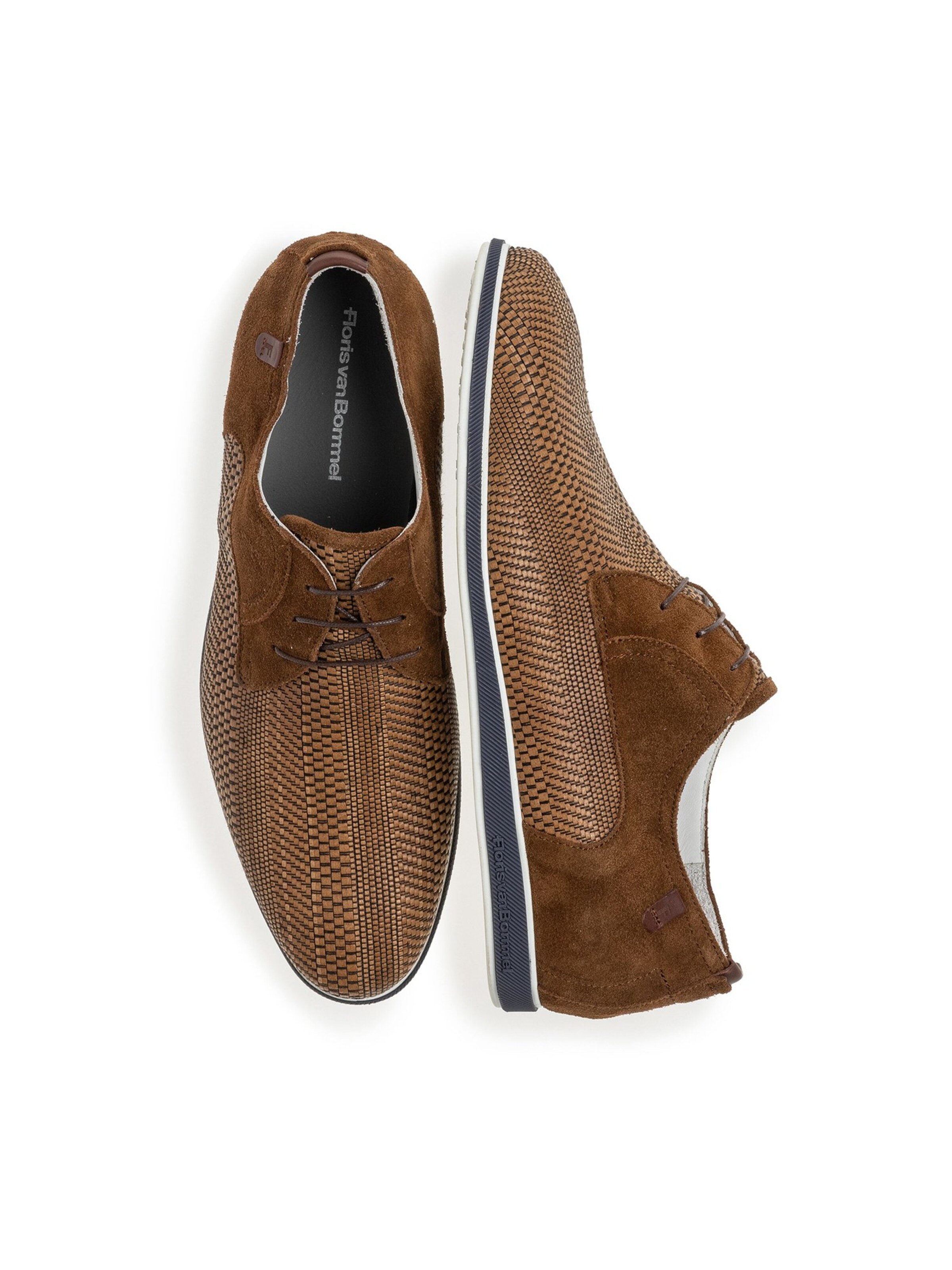 Floris van Bommel Veterschoen 'Presli 02' in Bruin