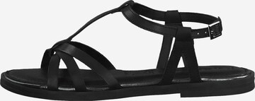 TAMARIS Sandalen met riem in Zwart