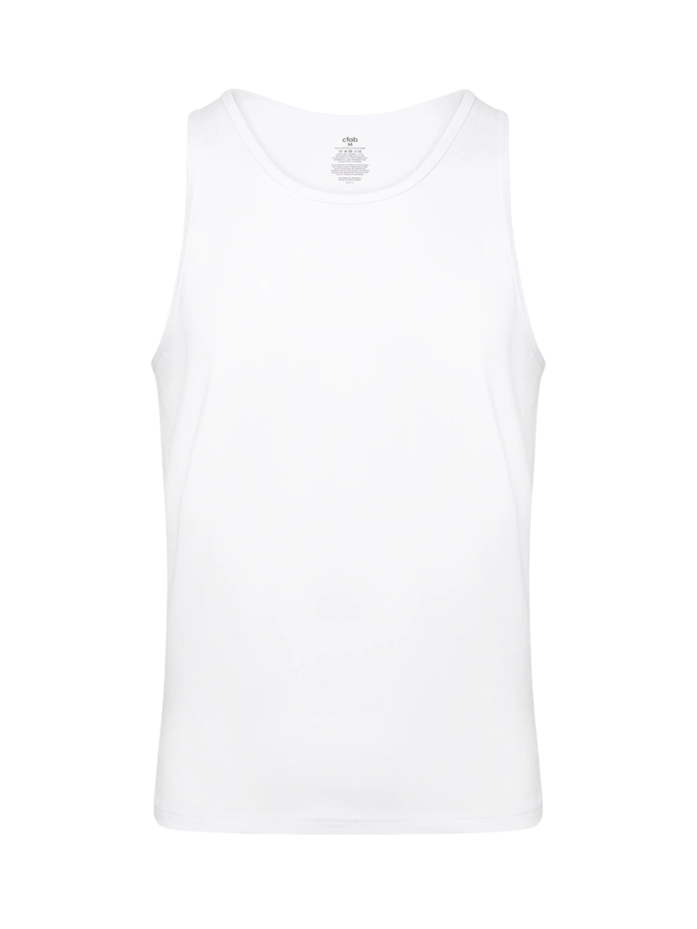 cfab (formerly creamy fabrics) Unterhemd‌‌‌‌ in weiß, Produktansicht