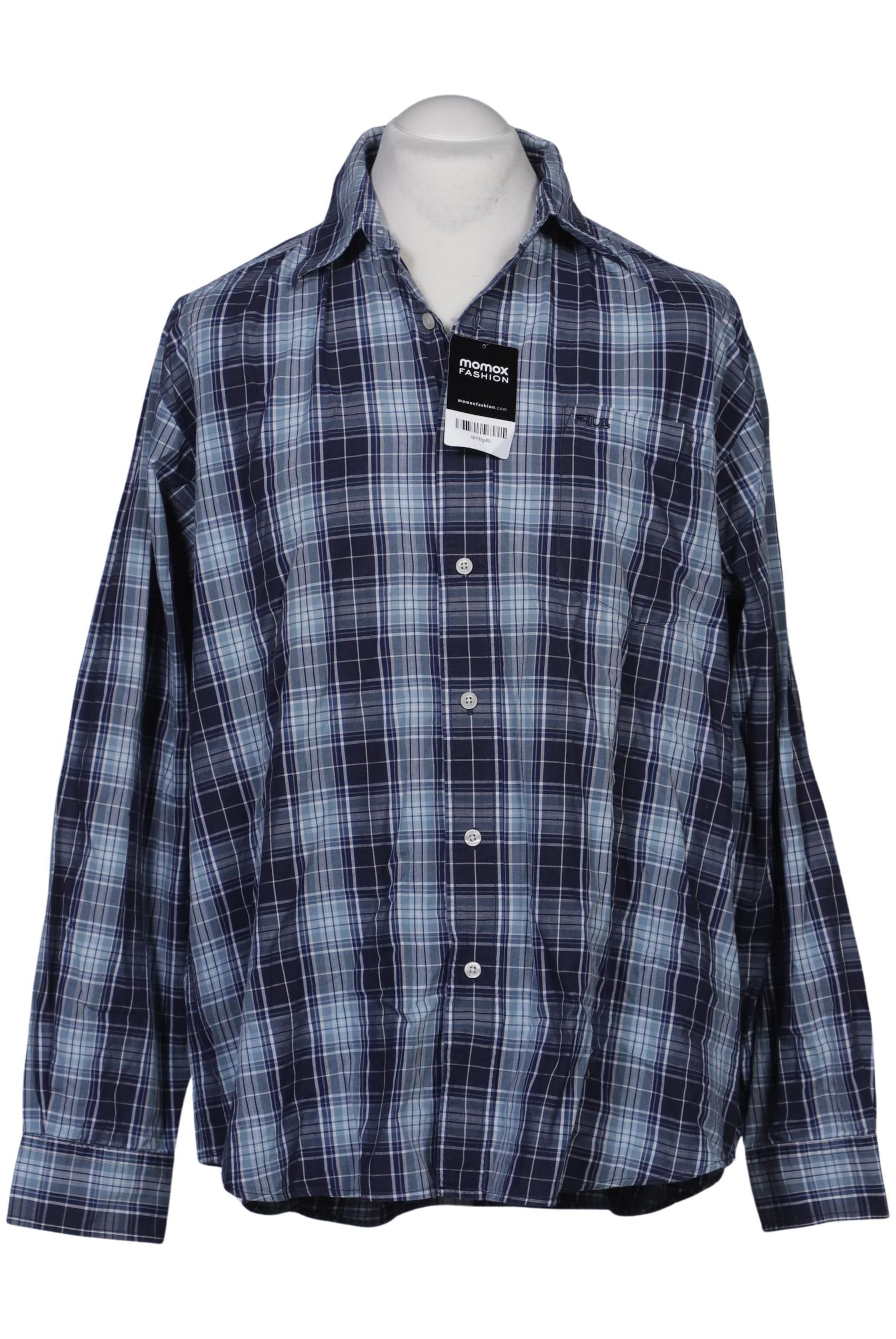 FILA Button Up Shirt in L in Blue: front