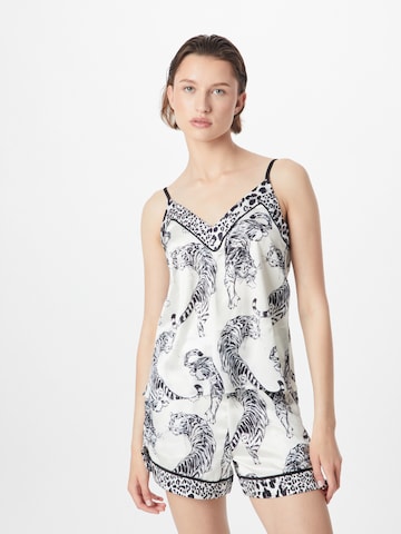 Karen Millen Slaapshirt in Wit: voorkant