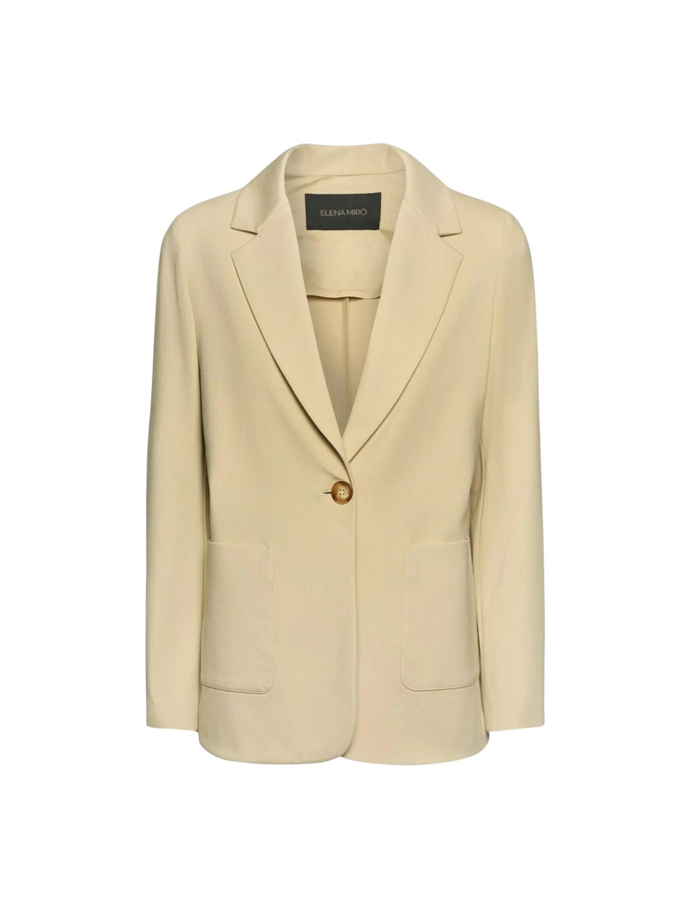 Blazer Elena Mirò en beige : devant