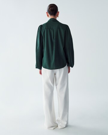 St MRLO Blouse 'PICO' in Green: back