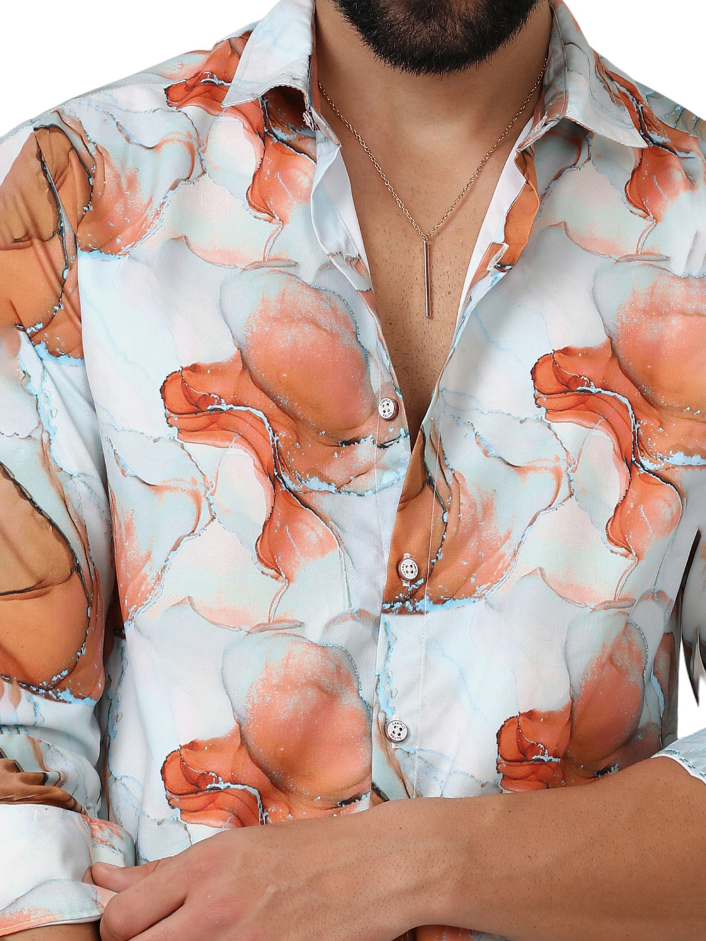 Campus Sutra Rovný strih Košeľa 'Zayne' - Zmiešané farby