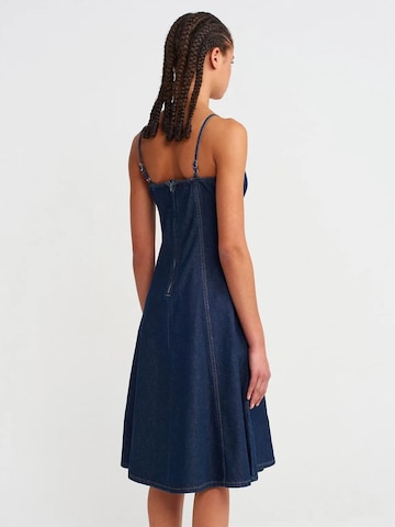 Dilvin - Vestido em azul