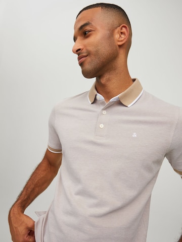 JACK & JONES Poloshirt 'JJEPaulos' in Beige