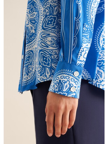 Chemisier 'Schwarze Rose' SEIDENSTICKER en bleu