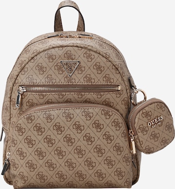 GUESS - Mochila 'POWER PLAY' em bege: frente