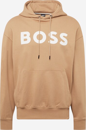 BOSS Black Sweatshirt 'Sullivan' in Beige / White, Item view