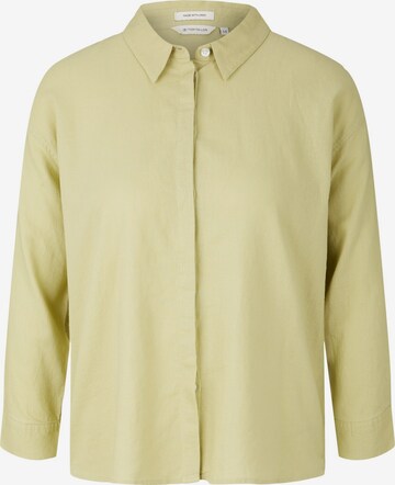 TOM TAILOR Blouse in Green: front