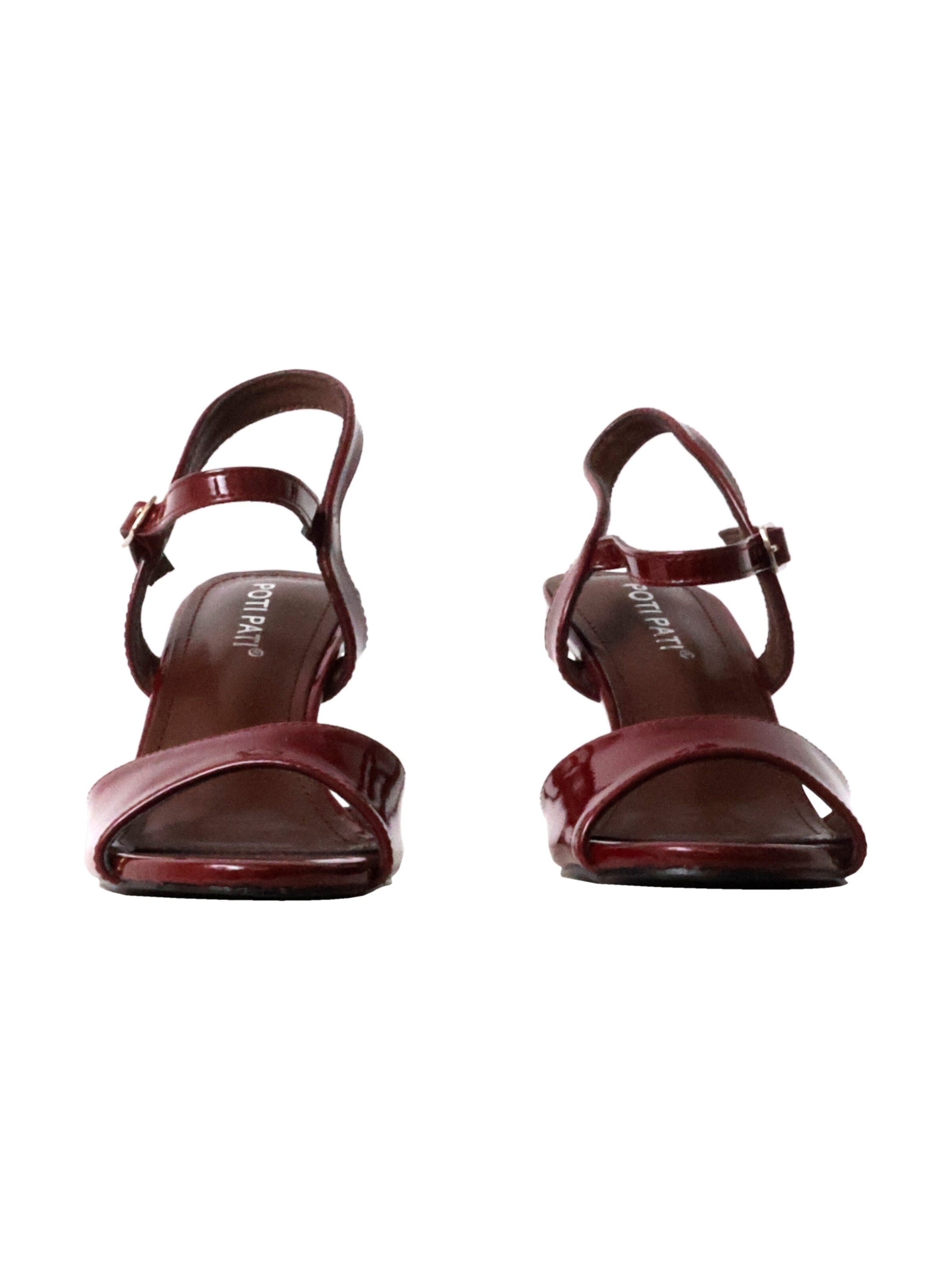 POTI PATI Sandaal 'Supermodische Sandalen mit Absatz' in Rood