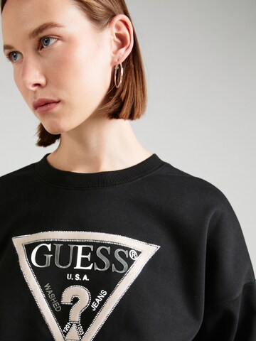 GUESS Sweatshirt in Schwarz