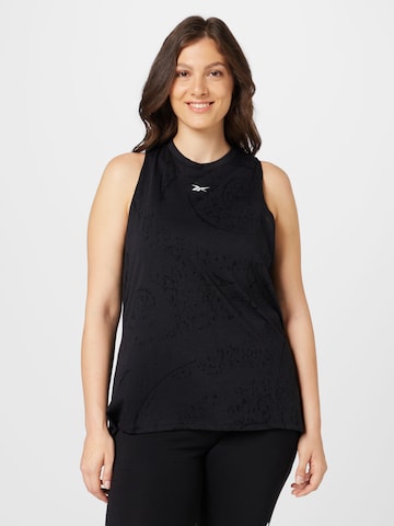 Reebok - Top deportivo en negro: frente