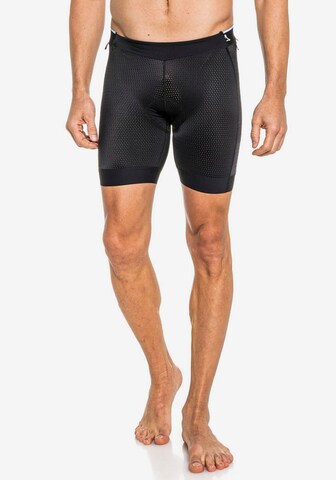 Schöffel Skinny Athletic Underwear in Black: front