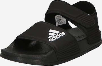 ADIDAS SPORTSWEAR Sandals 'Adilette' in Black: front