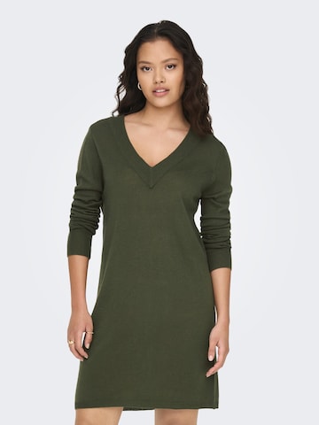 JDY Knitted dress 'LAURA' in Green: front