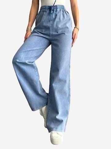 Wide Leg Pantalon MixRay en bleu