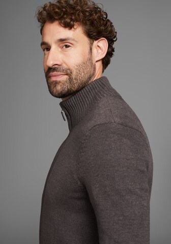 Man's World Knit Cardigan in Grey