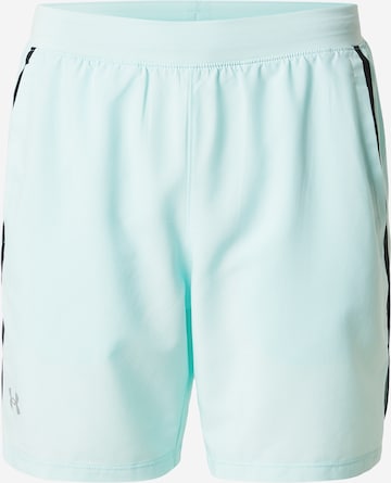 UNDER ARMOUR Regular Workout Pants 'Launch 7' in Green: front