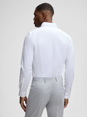 Coupe slim Chemise business 'Stan' STRELLSON en blanc