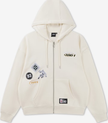 smėlio AND1 Džemperis 'Respect The Game': priekis