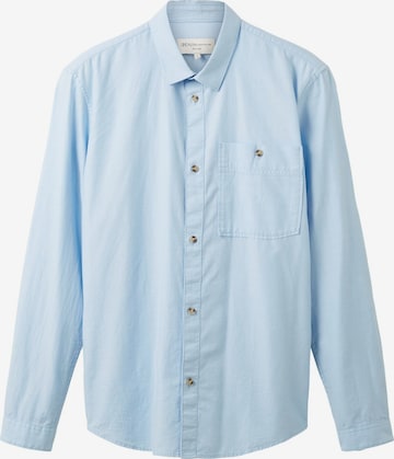 TOM TAILOR DENIM - Ajuste regular Camisa en azul: frente