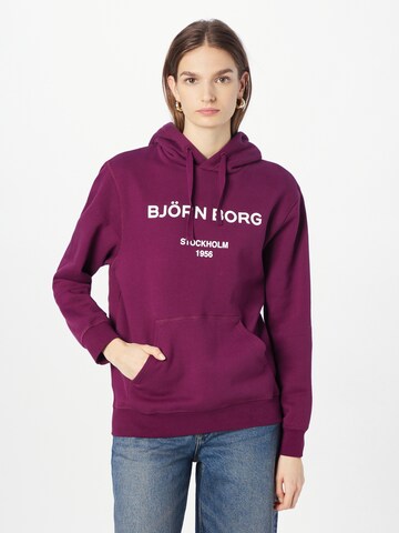 BJÖRN BORG Sportief sweatshirt 'BOYFRIEND' in Rood: voorkant