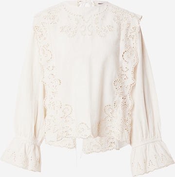 TOPSHOP Blouse in Beige: voorkant