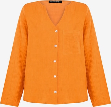 FRESHLIONS Blouse 'Bailey' in Orange: front