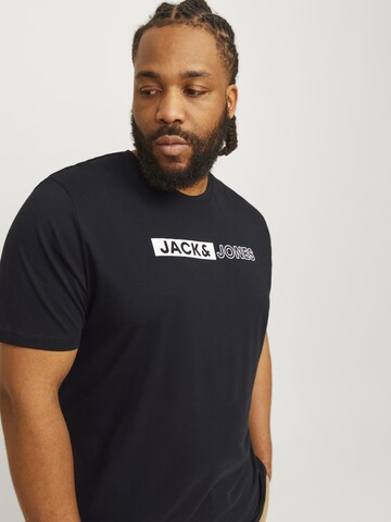Jack & Jones Plus T-Shirt 'JJECORP' in Schwarz