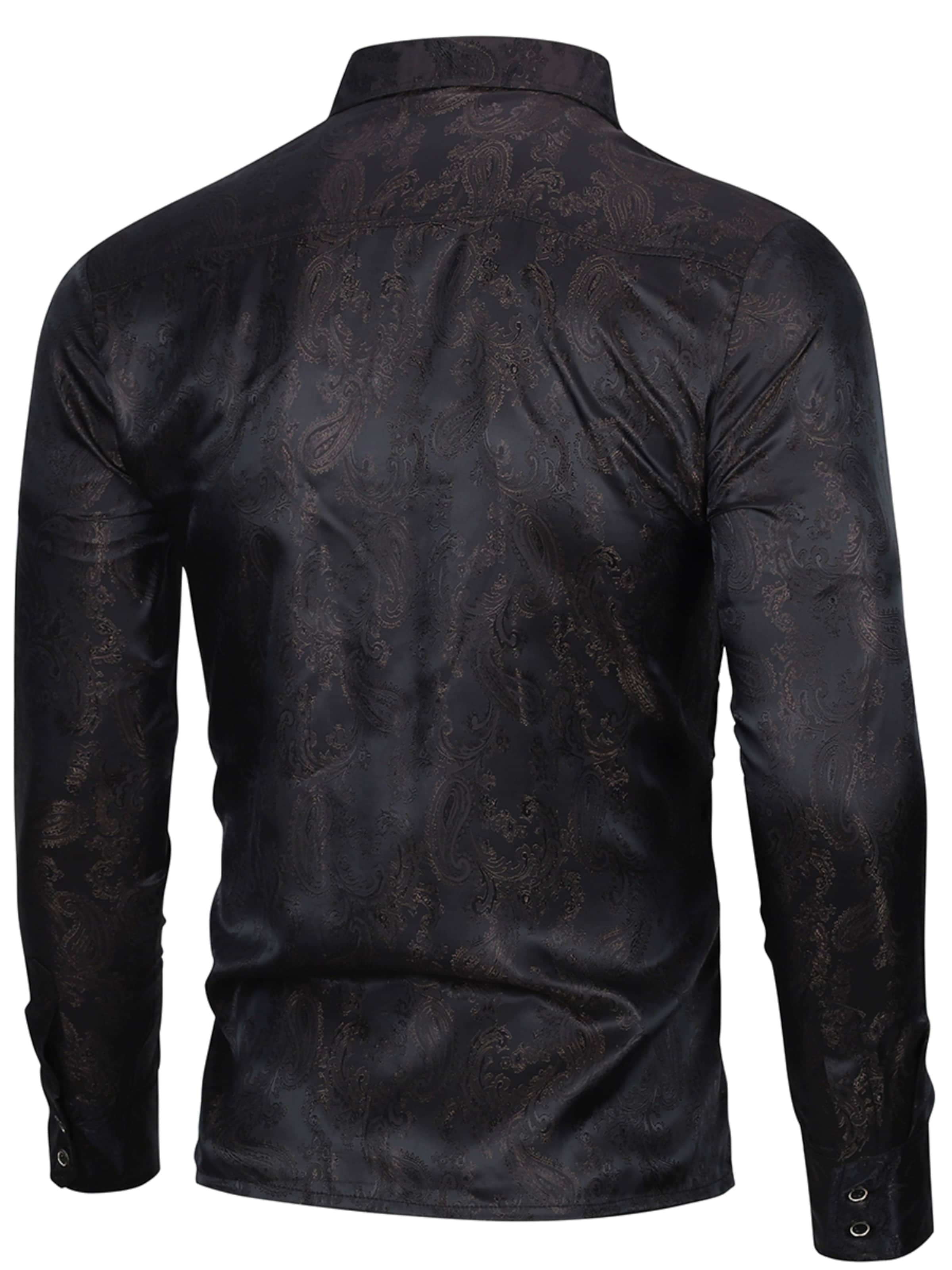 Youthup Comfort Fit Hemd‌‌‌‌‌‌ in Schwarz