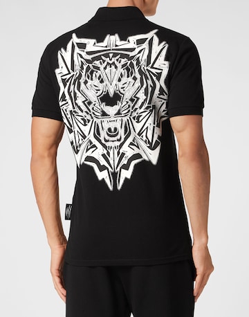 Plein Sport Poloshirt 'Thunder Tiger' in Schwarz