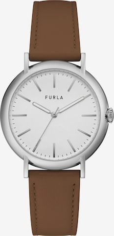 FURLA Analog Watch 'Easy Shape' in Brown: front