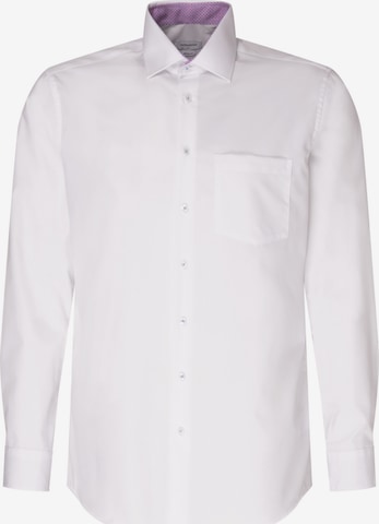SEIDENSTICKER Regular fit Бизнес риза в бяло: отпред