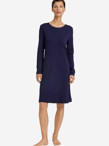 Hanro Nachthemd ' Malena ' in Blau