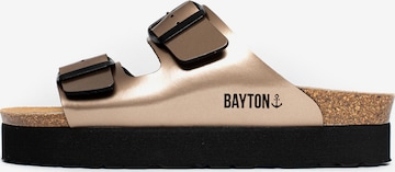 Bayton - Zapatos abiertos 'Japet' en bronce: frente