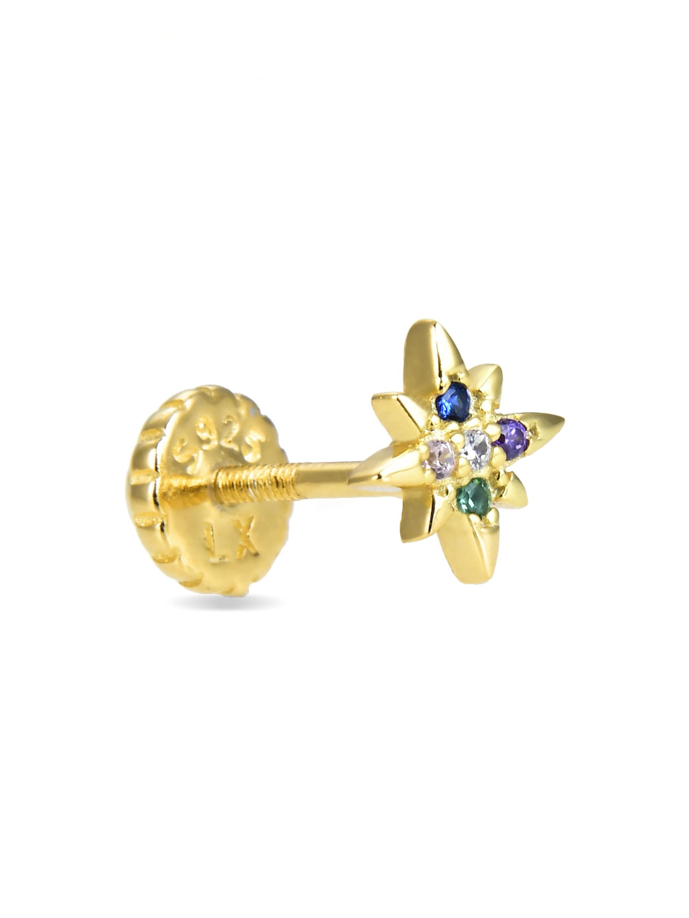 Luxenter Piercingsmykke 'Waruan' i guld