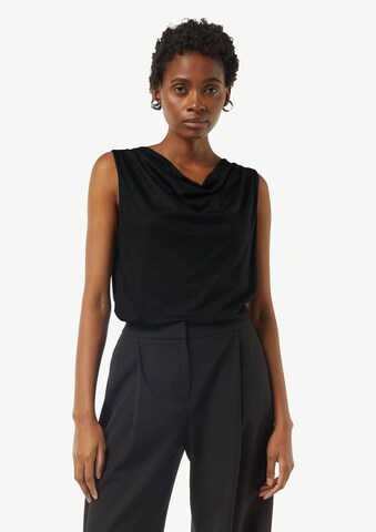 T-shirt COMMA en noir : devant