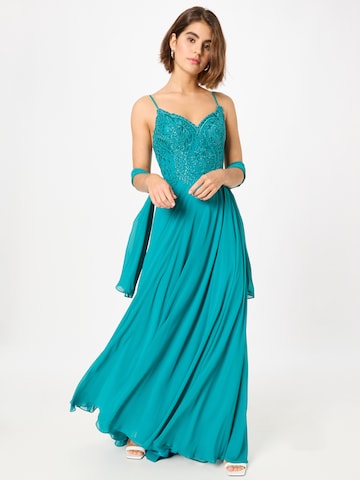 mascara Evening Dress in Green